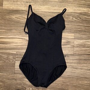 Black ballet leotard
